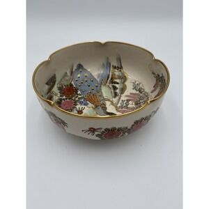Antique 19th‎ Century Japanese Meiji Satsuma Pottery Bowl